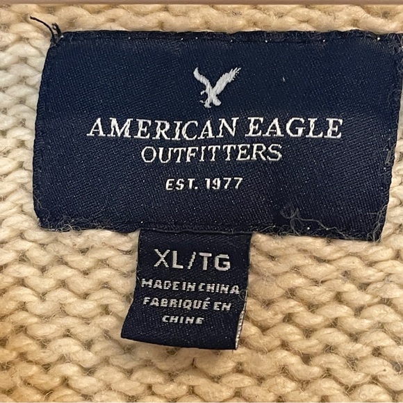 American Eagle Outfitters Wool Blend Pullover Crewneck Sweater XL - Picture 4 of 5